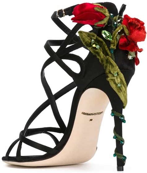 dolce and gabbana rose shoes